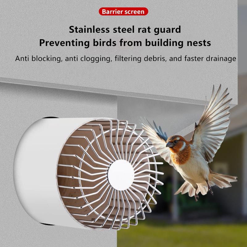 NEW Stainless Steel Roof Floor Drain Balcony Drainage Ditch Anti-Blocking Mesh Cover Garden Outdoor Rooftop Gutter Guard 1PC
