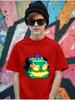 Happy Fruit Box Kids Short Sleeve T Shirt Summer Cute Cartoon Crewneck Boys Girls Age 3-14