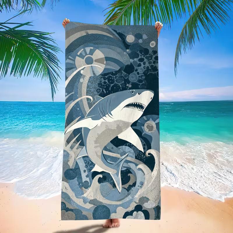 Hello Summer Pineapple Watermelon Fruit Print Beach Towel Soft Quick Dry Sandproof Cute Summer Towel Beach Travel