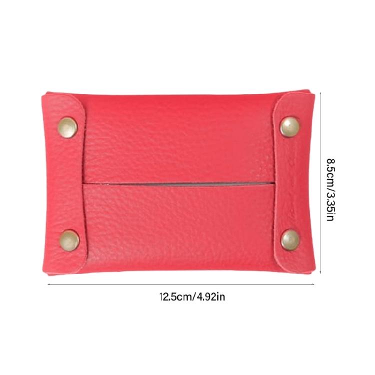 Modern Tissue Organizers Travel Friendly Tissue Holder Soft PU Leather Paper Case for Personal Care Items