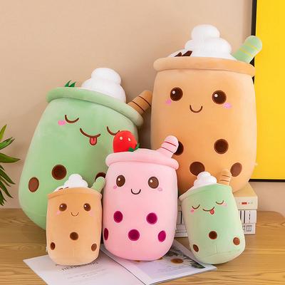 Süßer Ausdruck Eis Milchtee Tasse Plüschtier Kissen bequem und weich Schlafen Milchtee Tasse Kissen Geschenk