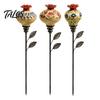 Nature Inspired Outdoor Decor Hummingbird Feeder Garden Stake, Vintage Resin Flower Decorative Feeder, Wild Hanging Bird Feeding Station Nectar