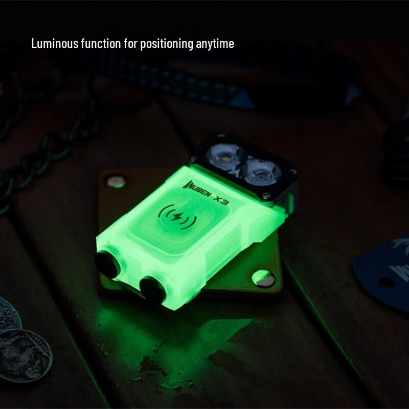 Wuben X3 Multi-function Red & White Light Flashlight