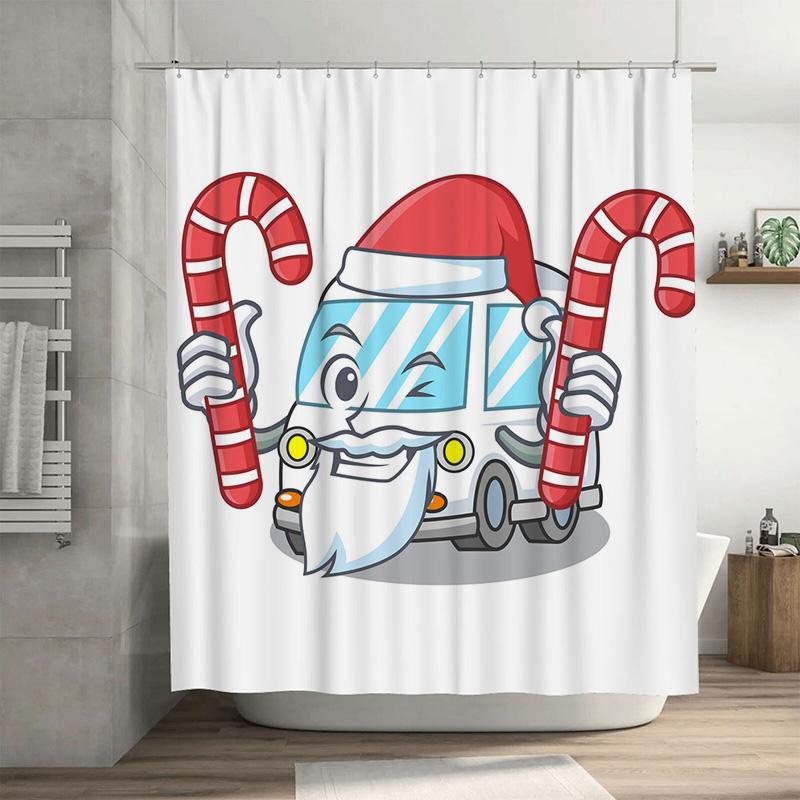 

TU Whimsical Camper Van Shower Curtain Van Life Decor Hippie Travel RV Bus Bathroom Curtains Retro Vintage Aesthetic Wall Art 90x180cm35x71in