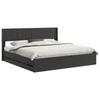 Bed Frame with Storage and Headboard Black 180 X 200 Cm