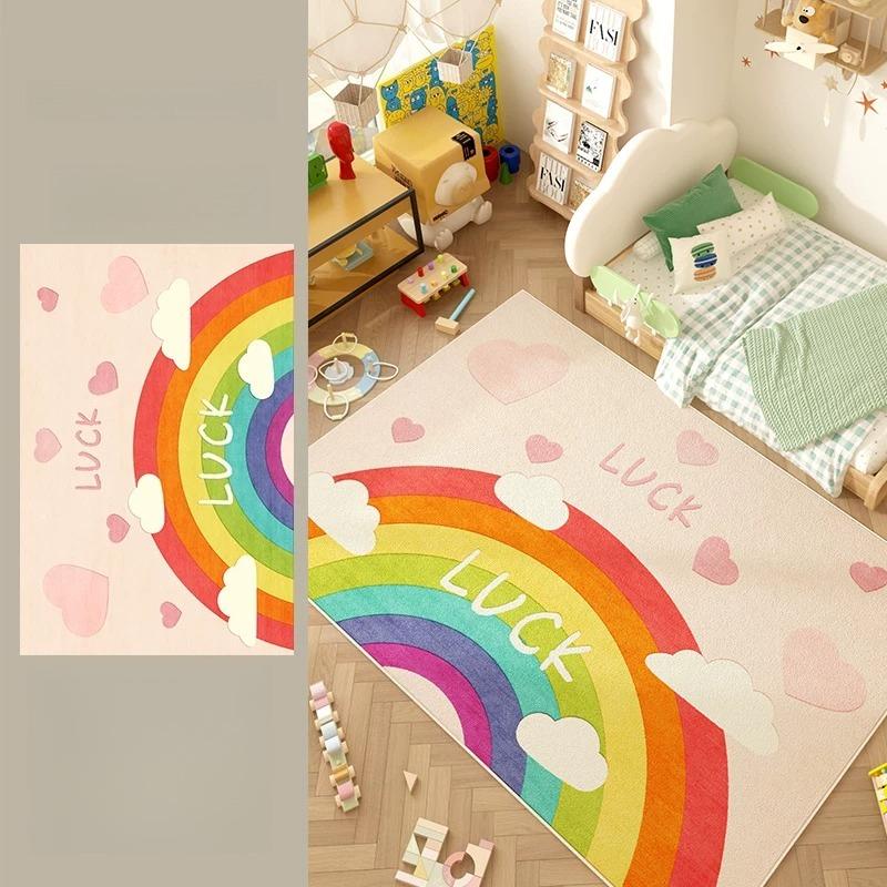 Large Area Living Room Decoration Carpet Cartoon Style Rugs for Bedroom Fluffy Soft Lounge Rug Thick Plush Floor Children's Mat
