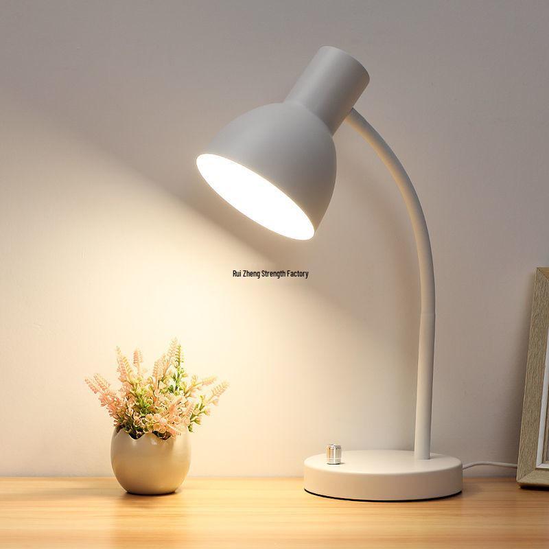 Eye-Safe LED Desk Lamp for Study, Dorm, and Office - Minimalist Metal Design