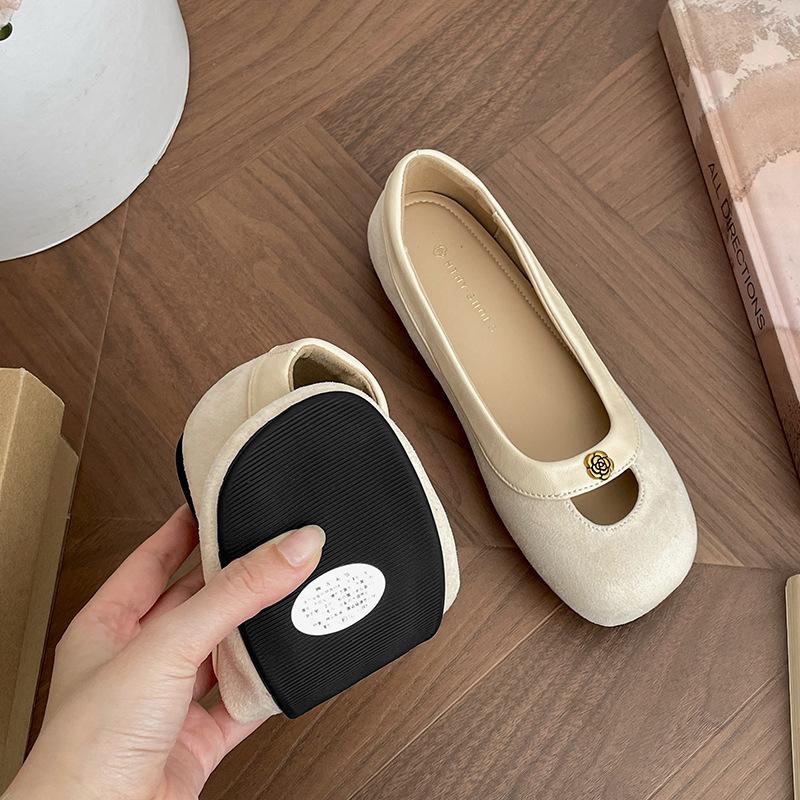 Französische Retro rote Mund flache Einzel Schuhe Damen 2025 neu Frühling ein Pedal weichsohlige vielseitige Mary Jane Schuhe