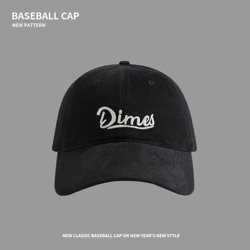 Baseball Cap Men's Trend Brand Embroidered Letter Baseball Cap Big Head Show Face Small Fashion Versatile Outdoor Sports Cap Women