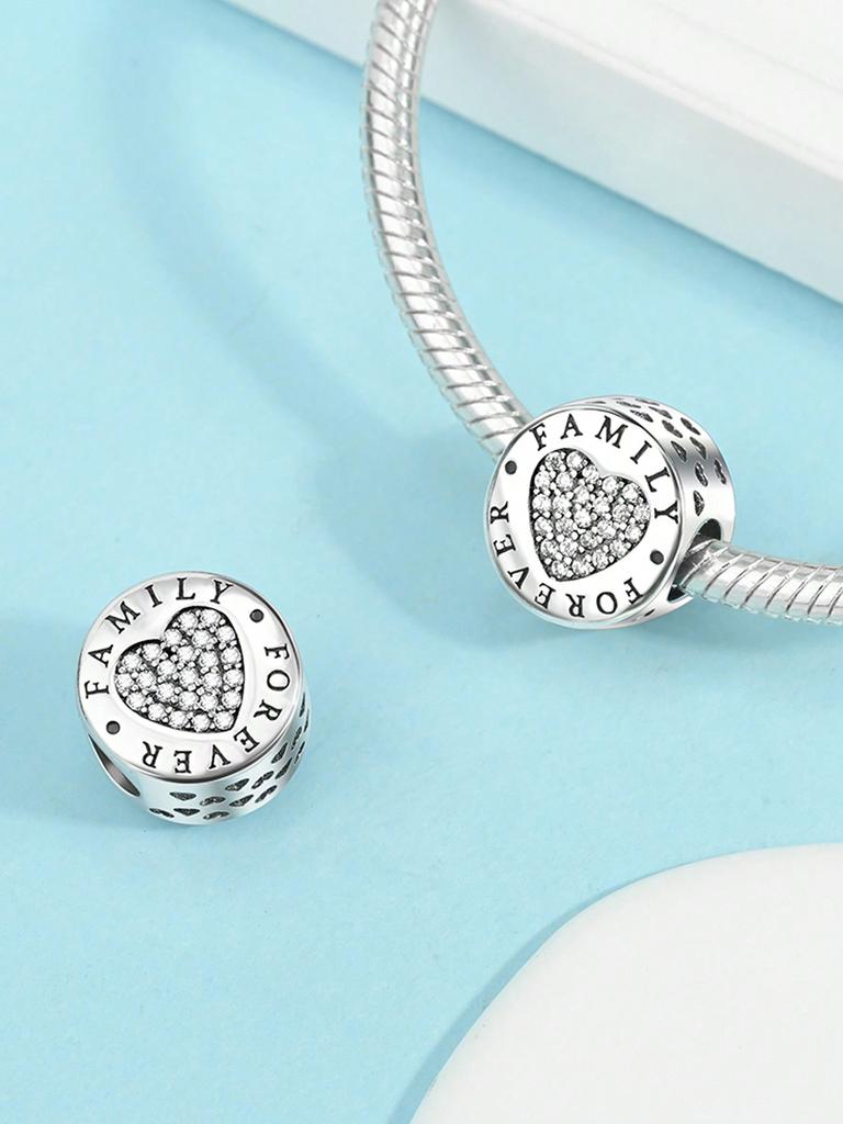 Charms Plata Copper Colors Valentine'S Day Love Beads Charm Pendant For Original Bracelet For Women Diy Jewelry Love Gift