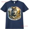 Wolf T Shirt Howling Animal Lover Wildlife Nature Forest Tattoo Long Or Short Sleeves Vintage Washed Soft Designer Clothes