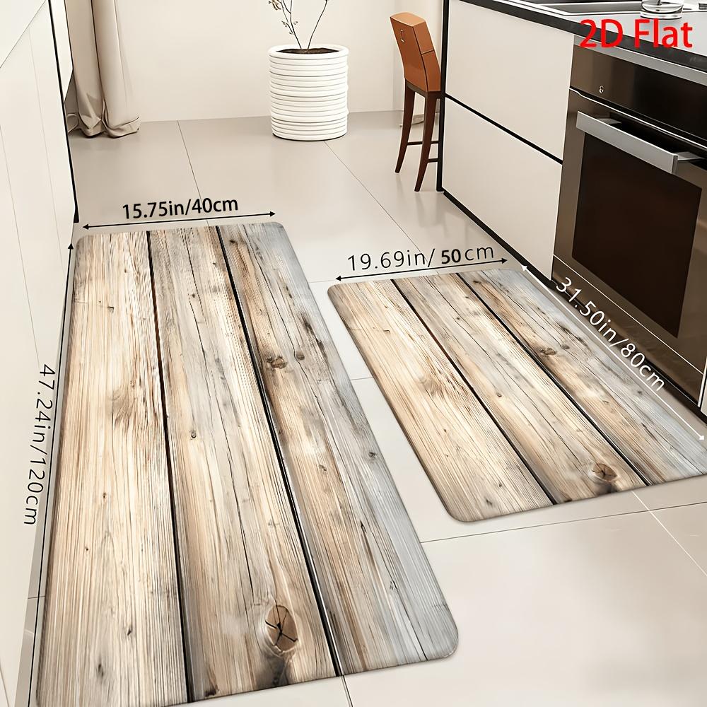 1Pcs Anti Fatigue Kitchen Rugs Modern Minimalist Print Waterproof Non Slip Thick Cushioned Kitchen Mat Heavy Duty Comfort