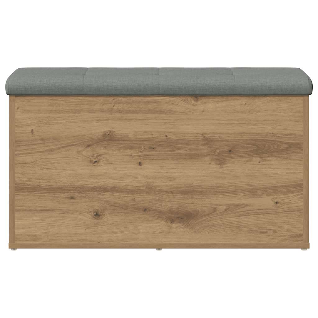 Bench with Storage Oak Artisan 82X42X45 Cm Glued Wood