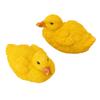 2pcs Simulation Resin Duck Figure Yellow Mini Duck Figurine Duck Garden Statue  Pond Decor