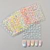 24pcs Flower With Nail Stickers Set 3D Nail Art Stickers Self-Adhesive Assorted Patterns Blossom Manicure Decoration