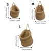 Hand-Woven Wall Hanging Basket Decorative Soft Vegetable Fruit Storage Baskets Space Saving Egg Fruit Storage Container