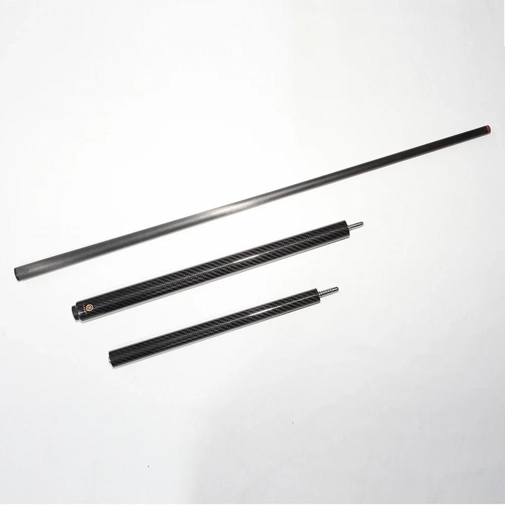 KHEALING Billiard Cue Carbon Black Electric Wood Leather Head PVC Black Electric Wood Point Angle T 700 Carbon Fiber 58 Inch Billiard Supplies Joint