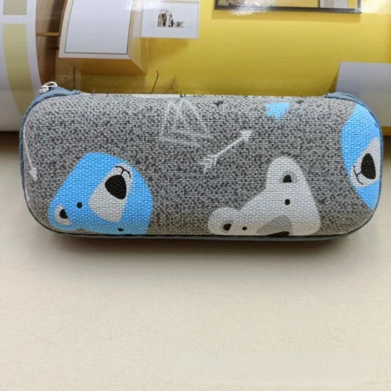 

1 Box Cute Cartoon Animal Eyeglasses Cases Thick Cloth Eyeglasses Bags Zipper Opening Storage Children Eyewear Cases Accessories