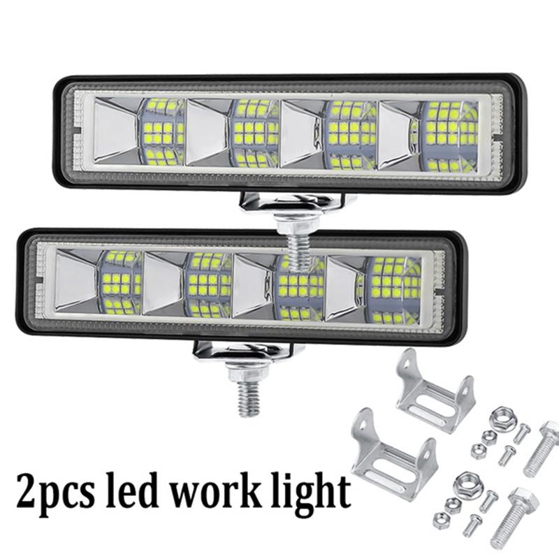 

2 шт. 6 200 Вт Светодиодный рабочий свет Заливной луч Световая балка Внедорожные огни Вождение Противотуманные фары Лампы ДХО Для автомобиля Внедорожника Грузовика Внедорожника 2PCS