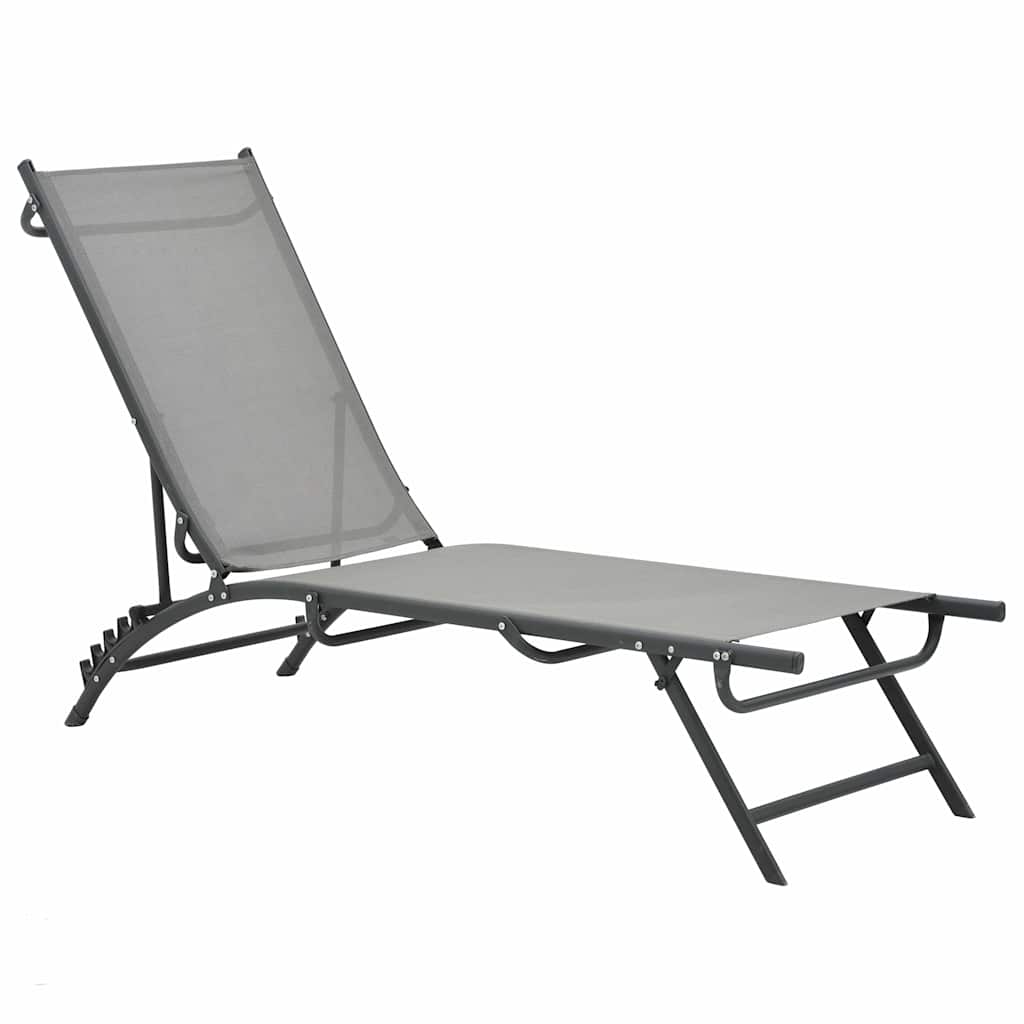 vidaXL Sonnenliegen 2 Stk. Textilene und Stahl