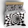 "Abstract Optical Illusion Set Design" Exquisite Three-piece Bedding Set Gift for Kids and Adults