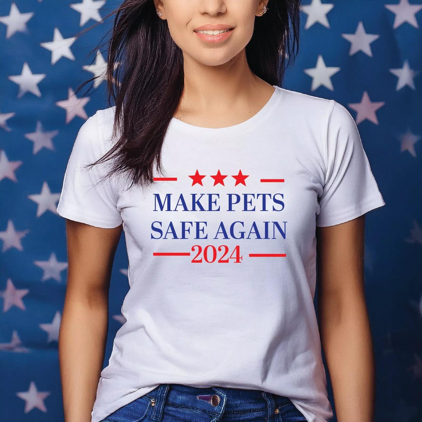Make Pets Safe Again 2024 T-Shirt | Donald Trump MAGA Tee 3XL