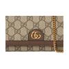 Gucci Ophidia Double G Print Light Gold Tone Accessory Supreme Canvas Shoulder Crossbody Bag Wallet Women Bags Beige Dark-Brown 772309-K9GSG-8367
