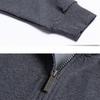 Long Sleeve Polo Shirts for Men Zipper Up Stand Collar Quarter Sweatshirt Pullover Fall Casual Sweat Shirts Men's Turtleneck Pullover Mock Neck Tops