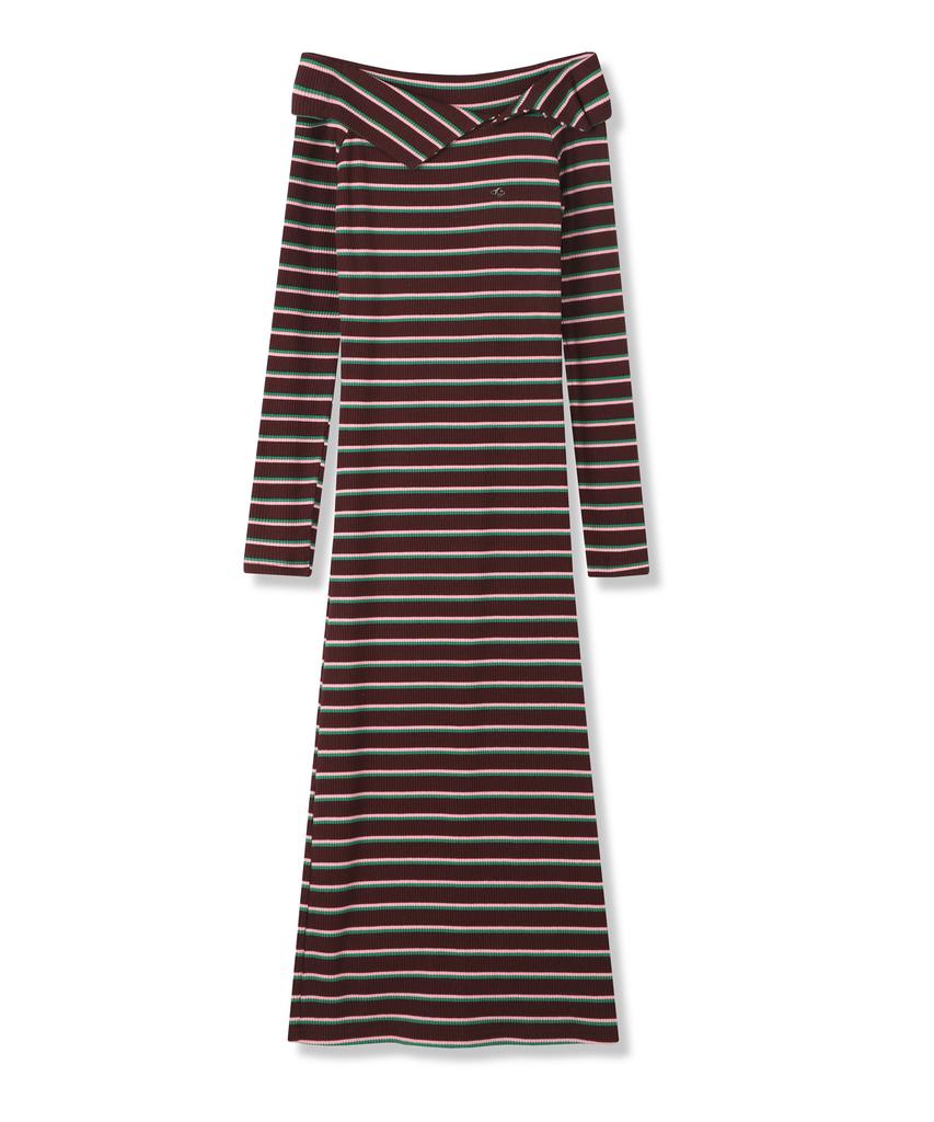 Viva Sers Lovely Stripe Long Dress - 4Col
