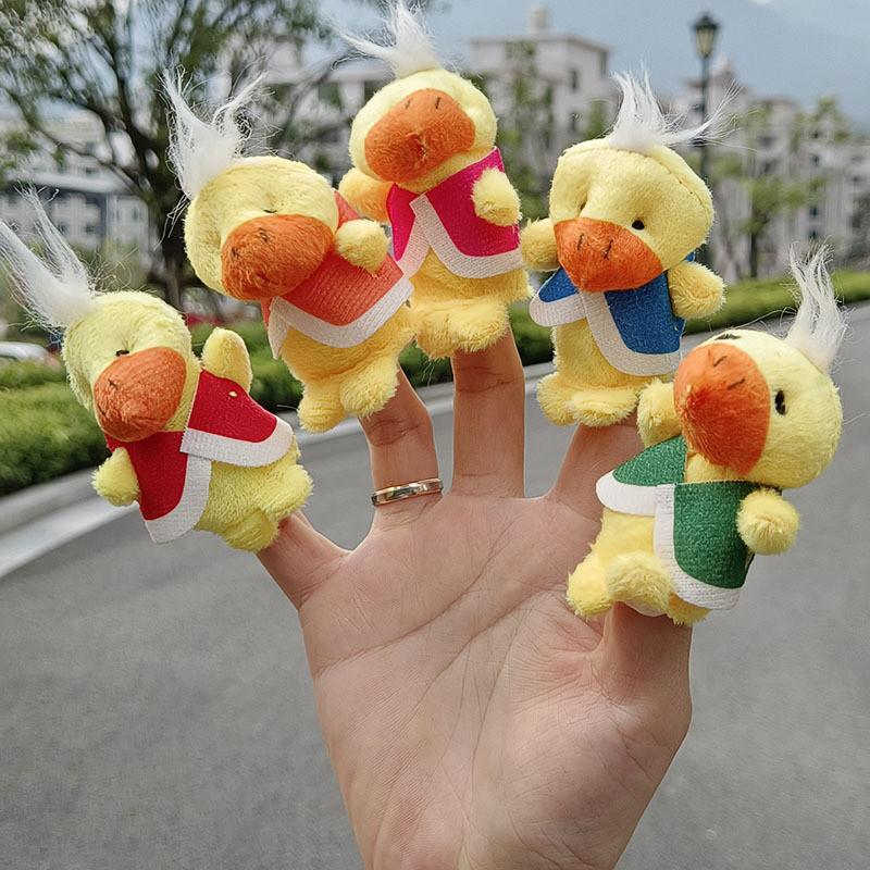 Finger Plush Puppet Set With Soft Short Plush For Toddler Early Education Doll