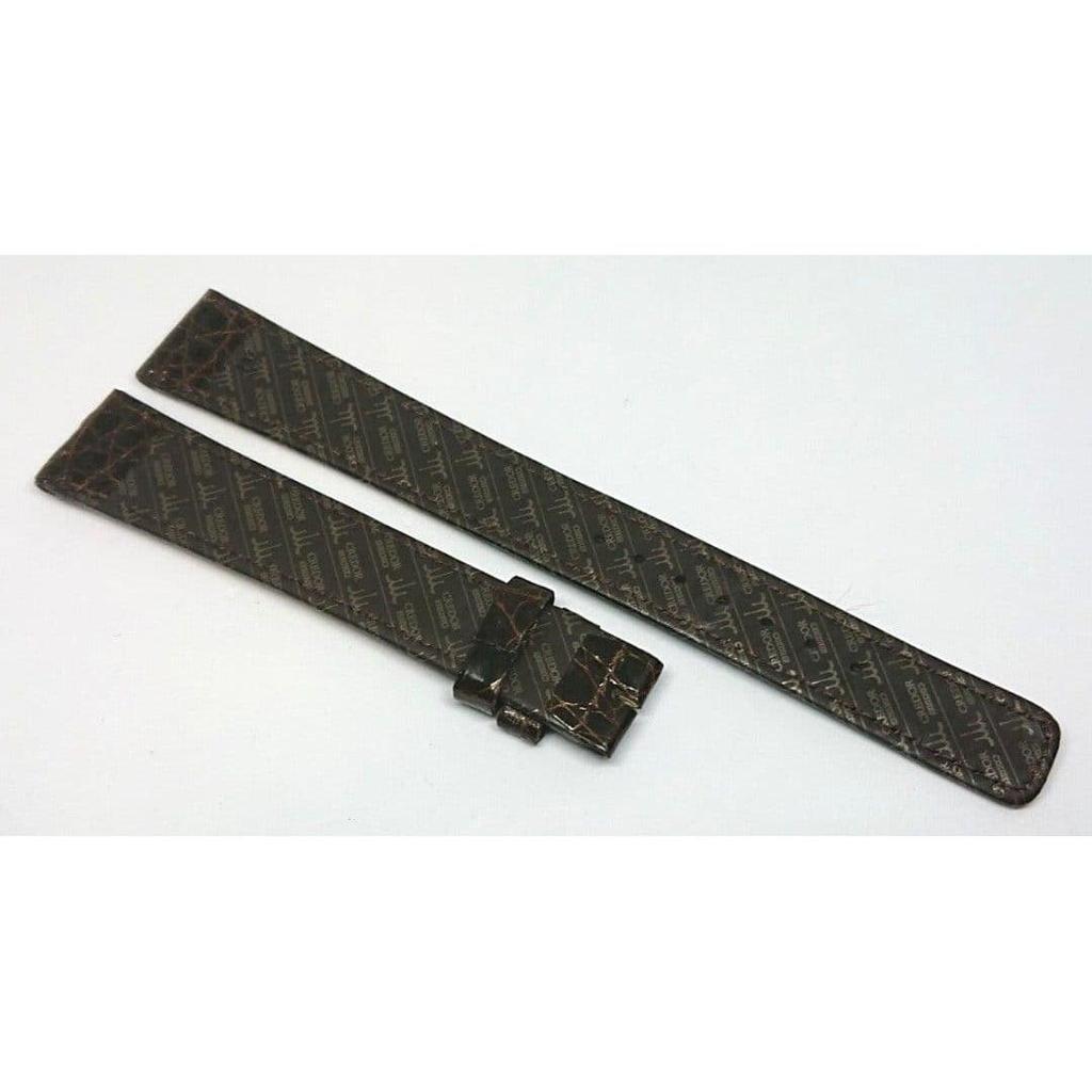 Used Genuine Seiko Credor Crocodile Belt 17mm Dark Brown 4