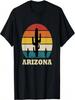 T-shirt Souvenir Deserto Arizona Cactus Vintage Retro