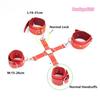 Bondage Set BDSM Kit of Adjustable Leather Handcuffs Sex Toys with Cross Lock for Men Women Fetish Adult Games Erotic Accessory