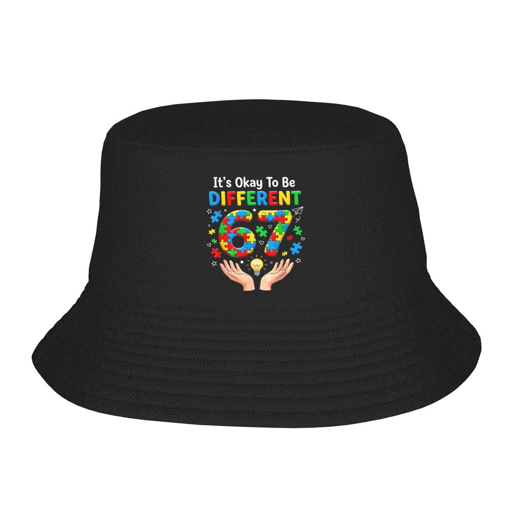 New Unisex Autism Awareness Im Not Misbehaving I Have Autism Bucket Hat Personality Fisherman Hats Summer Retro Travel Hiking