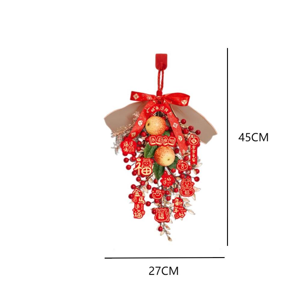 Door Hanging Decoration for Chinese New Year 2026 Horse Year Featuring Classic Cloth and Plastic Materials with Symbolic Motifs