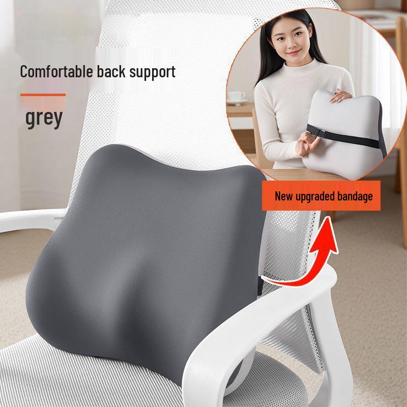 Ergonomic Memory Foam Seat & Lumbar Support Cushion for Office Chair