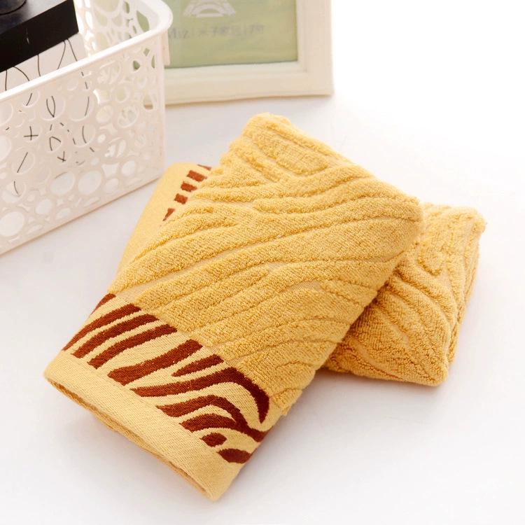 Custom Logo Lint-Free Bamboo Fiber Jacquard Washcloth - Soft, Absorbent, Embroidered Towel