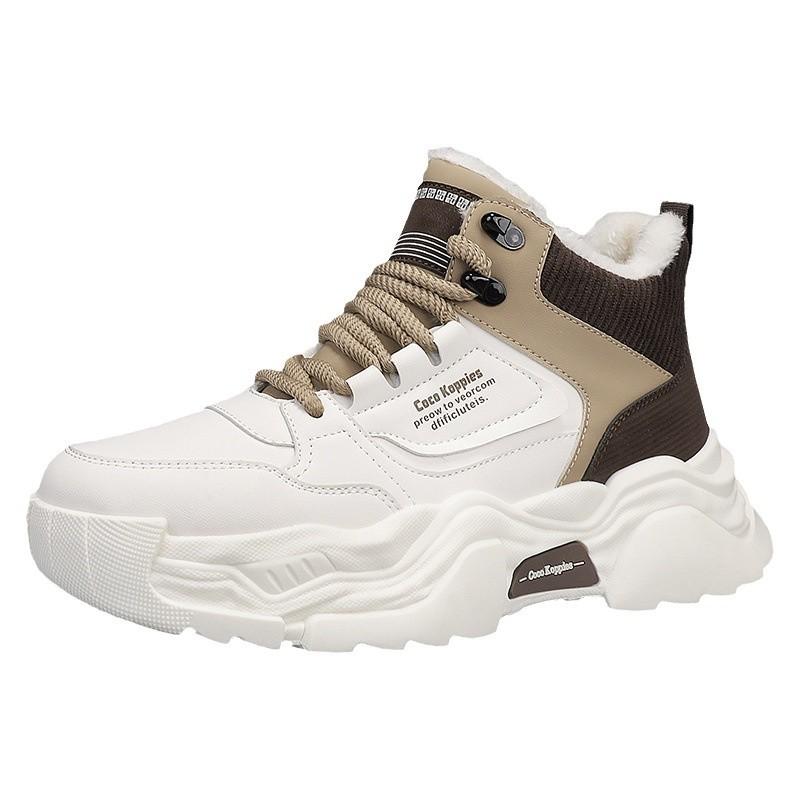 Dad Shoes Herbst und Winter rutschfeste Baumwoll-Sportschuhe Jugend Plateau Winterschuh für Laufen