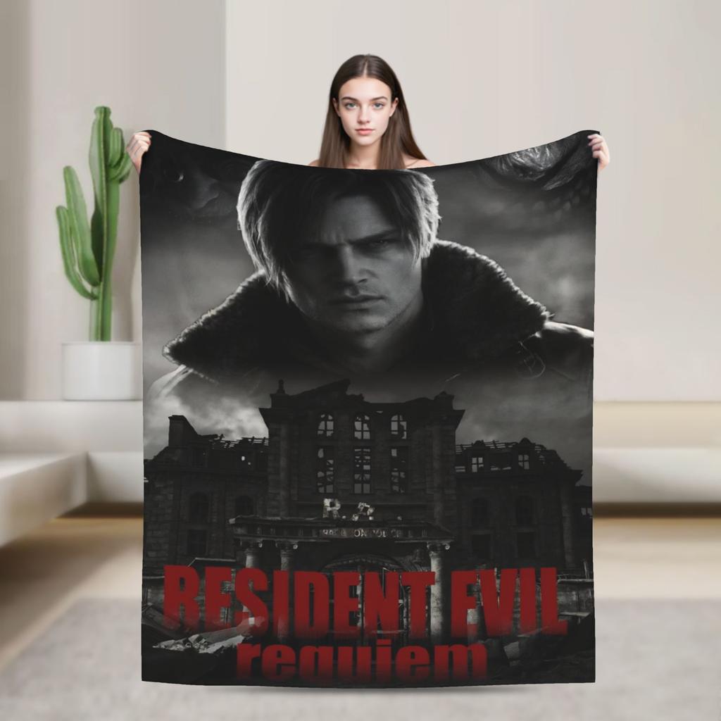 Residents Evils 9  Blanket Multiple Sizes Warm Cozy Fluffy Games Throw Blankets for Couch Sofa and Bed