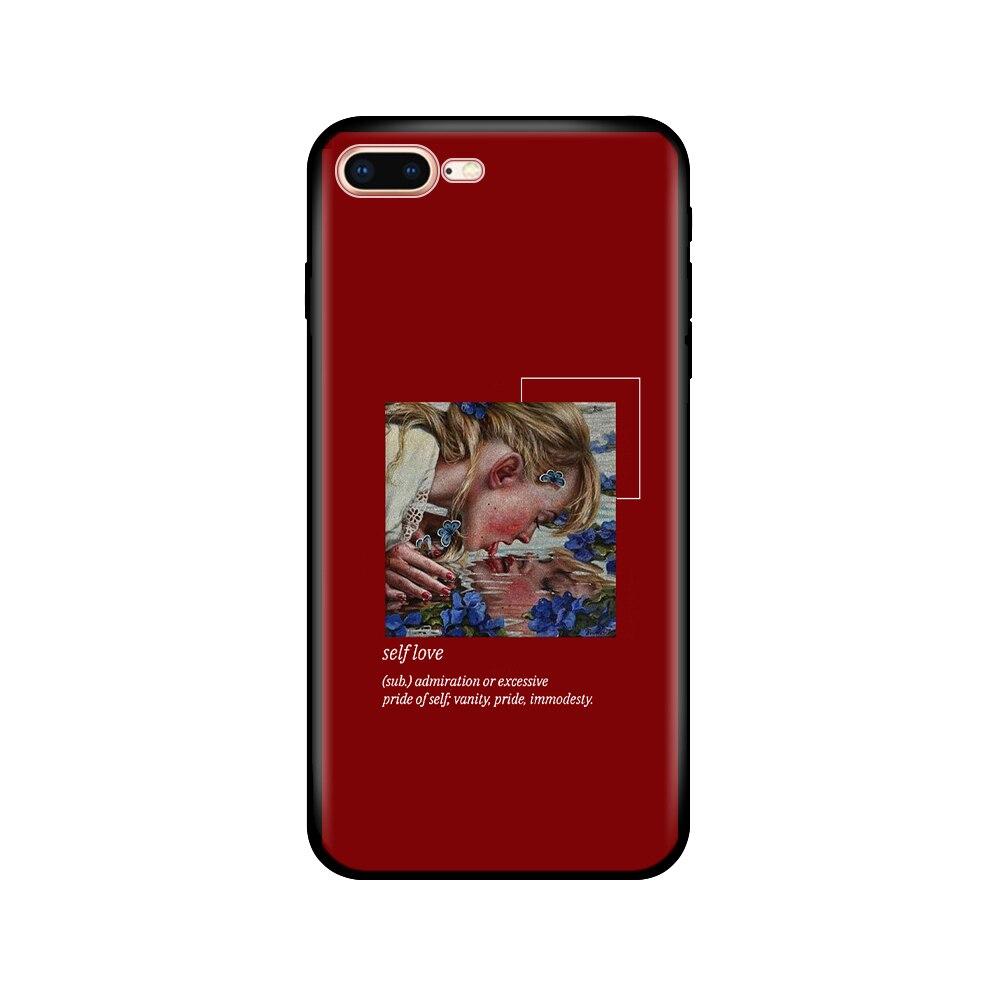 For Iphone 7 8 Case Silicon Soft Tpu Shell Cover For Apple iPhone 7 8 Plus Bag Funda Coque Etui Bumper Paiting Black Tpu Case