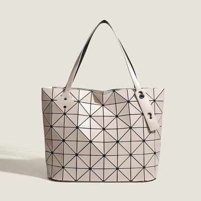 Japonská geometrická patchworková kabelka přes rameno nákupní taška s velkou kapacitou originální dámská taška geometrický diamant dojíždění kabelka
