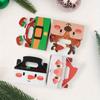 Christmas Small Gift Boxes Cardboard Goodie Treat Boxes Easy To Assemble Paper Boxes for Kids Santa Claus Party Favors Supplies