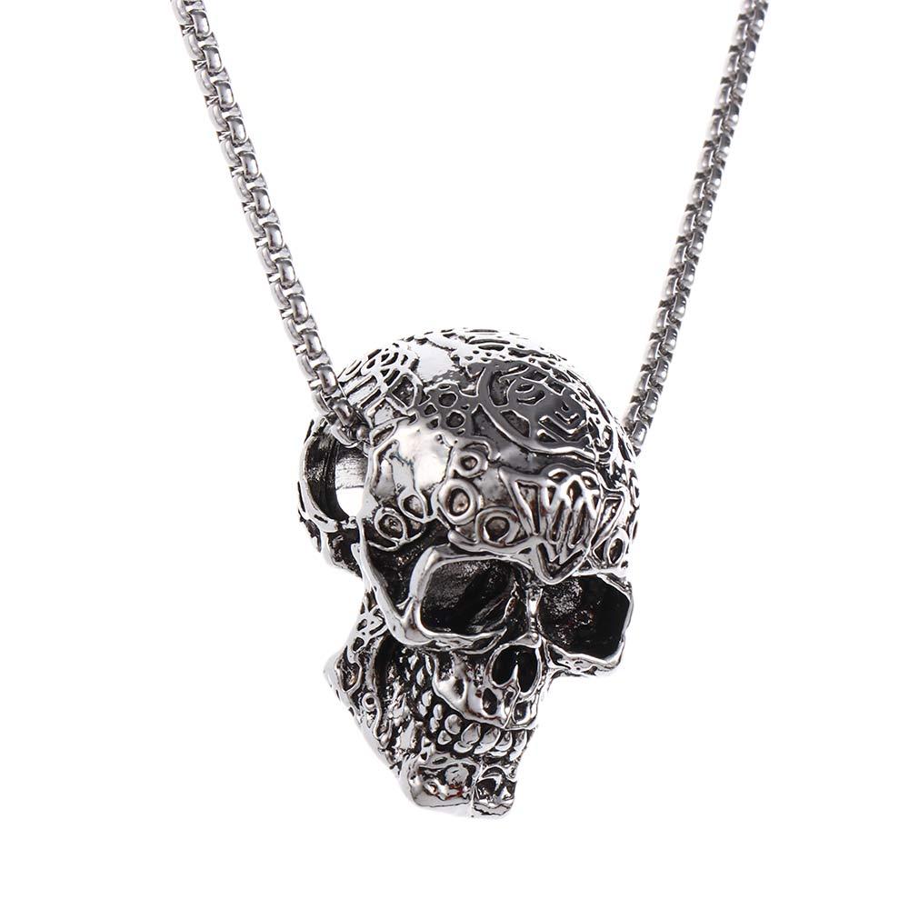 Simple Chain Women Jewelry Accessories Skeleton Pendant Choker Men's Neck Chains Skull Necklace