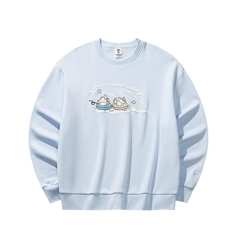 

Anta Осенний повседневный вязаный пуловер свитшот женский свитшот морозно-голубой 962548716-3 S