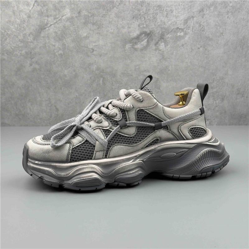 Fashion Designer Summer New Men Lace Up Air Mesh Breathable Shoes Luxury Walikng Sneakers Casual High Tops Ankle Boots Zapatos Hombre