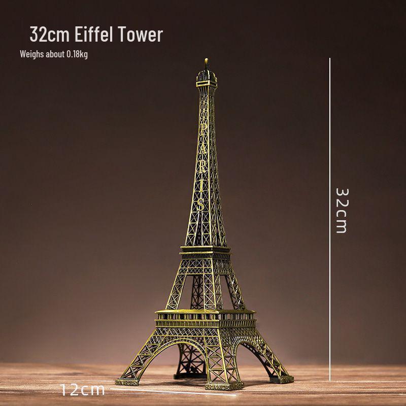 High-End Metal Landmark Building Model for Office & Living Room Decoration