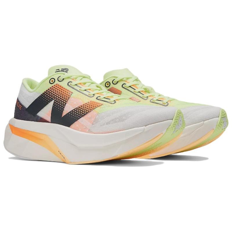 New Balance SuperComp Elite V4 Women Yellow White Low Top Racing Running Shoes WRCELLA4