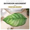 Leaf Shape Diatomite Bath Mat Bathroom Absorbent Floor Foot Mats Toilet Carpet Non-slip Shower Rug Bathtub Accessories Washable