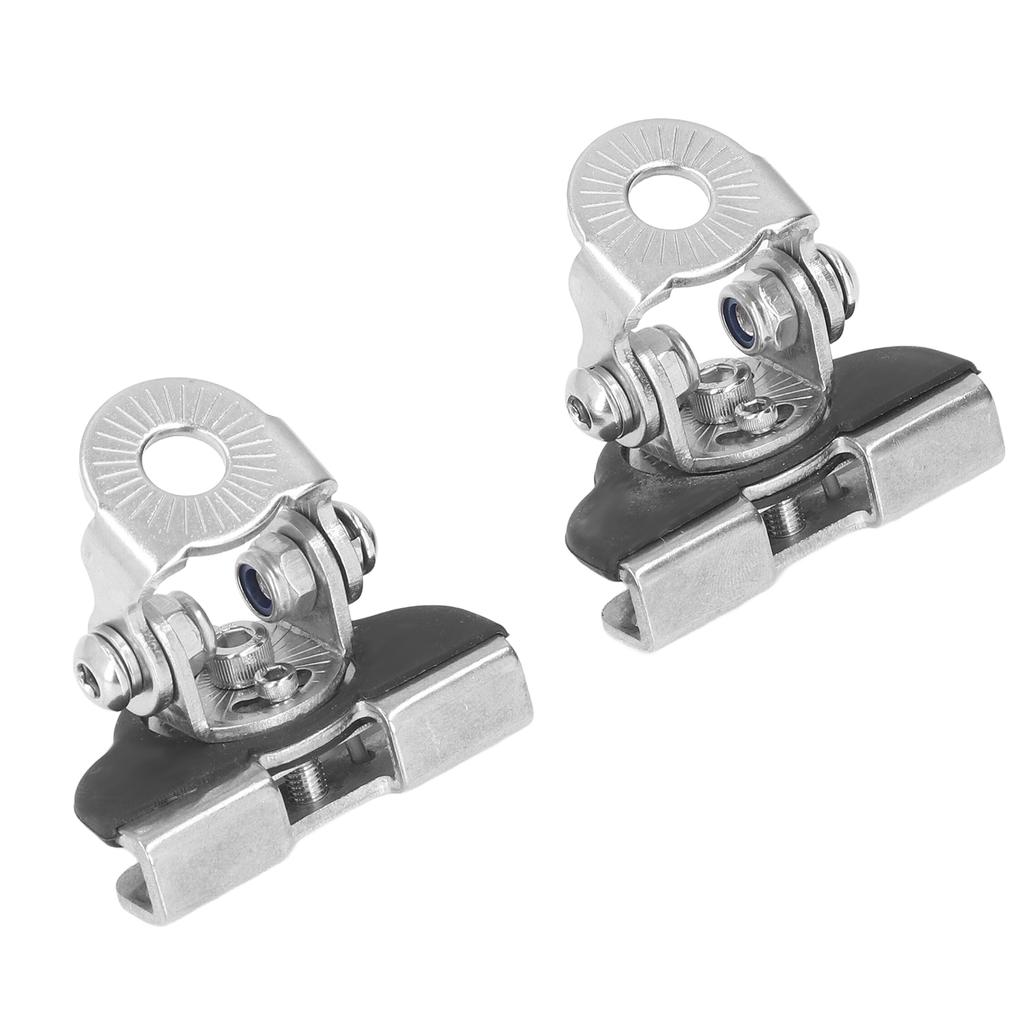 2 Stück Motorhaube LED Lichtleiste Montagehalterung Verstellbar 304 Edelstahl Universal Arbeitsscheinwerfer Montage Klemme