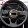 Color My Life Aluminum Alloy Car Steering Wheel Ring Stickers Decals Fit for A3 A4 Q3 Q5 A5 A6 Automobiles